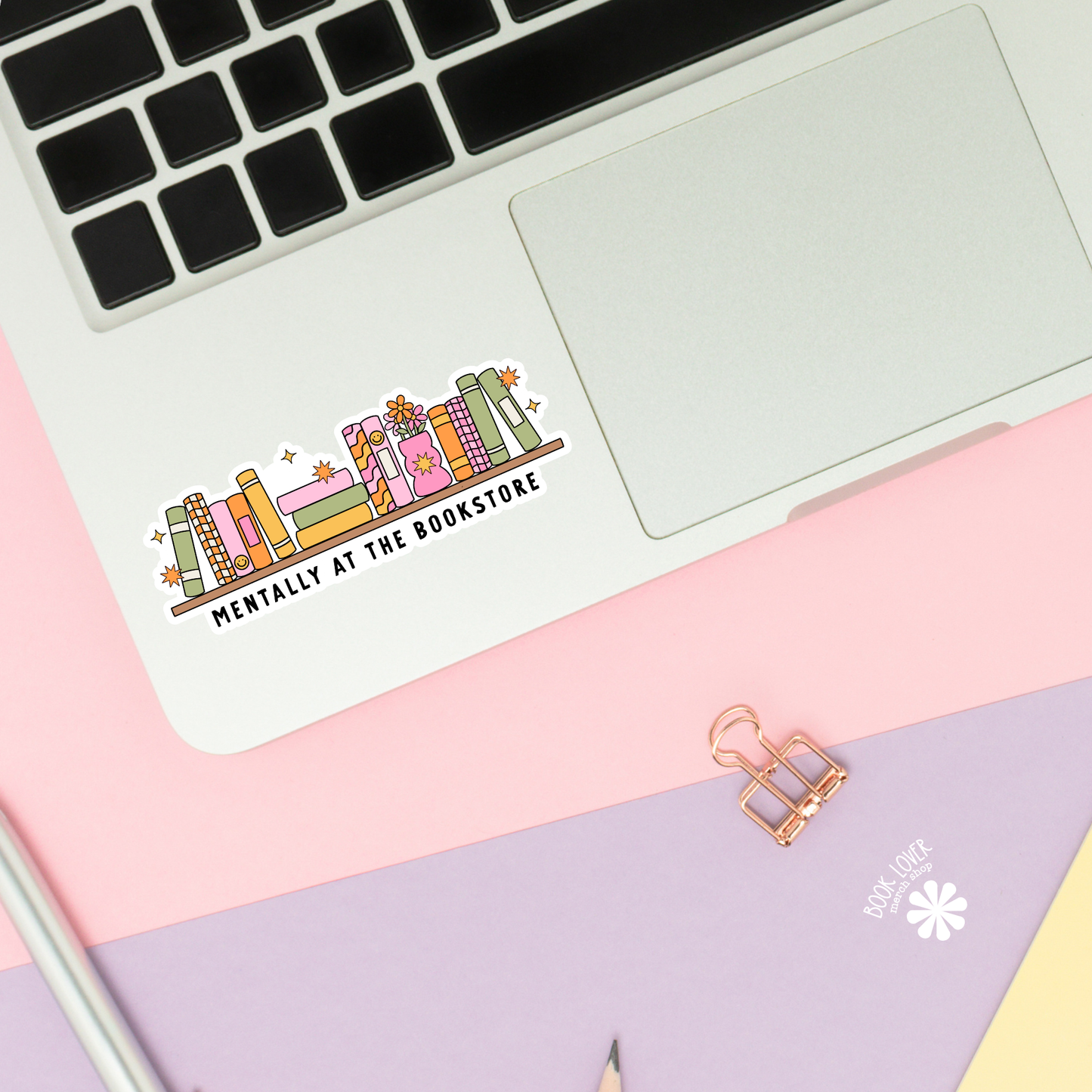 Mentally At The Bookstore Stickers / Bookish Stickers