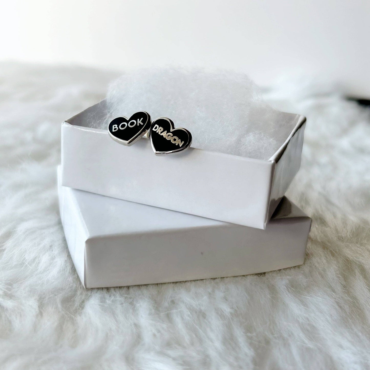 Black Book Dragon Earrings