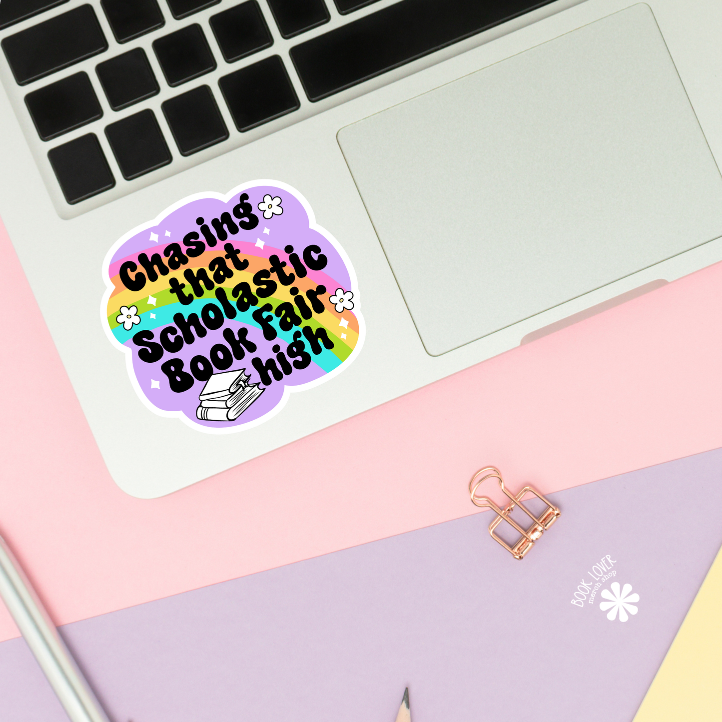 Chasing That Scolastic Book Fair High Stickers / Bookish