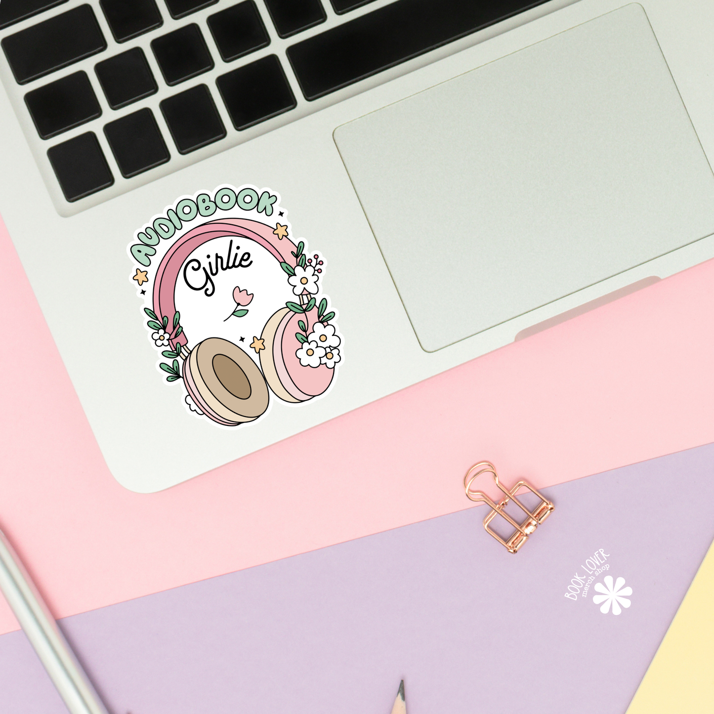 Audiobook Girlie Stickers / Bookish Stickers / Book Lover
