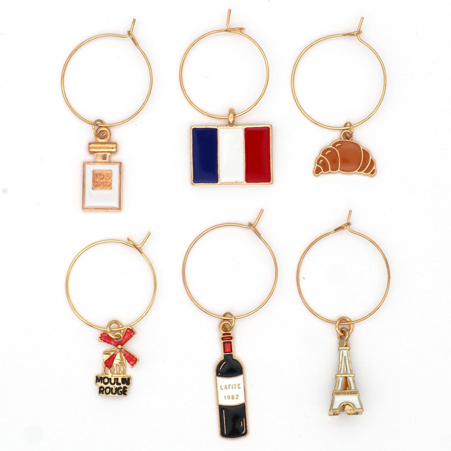 French Wine Charms | Parisian Chic