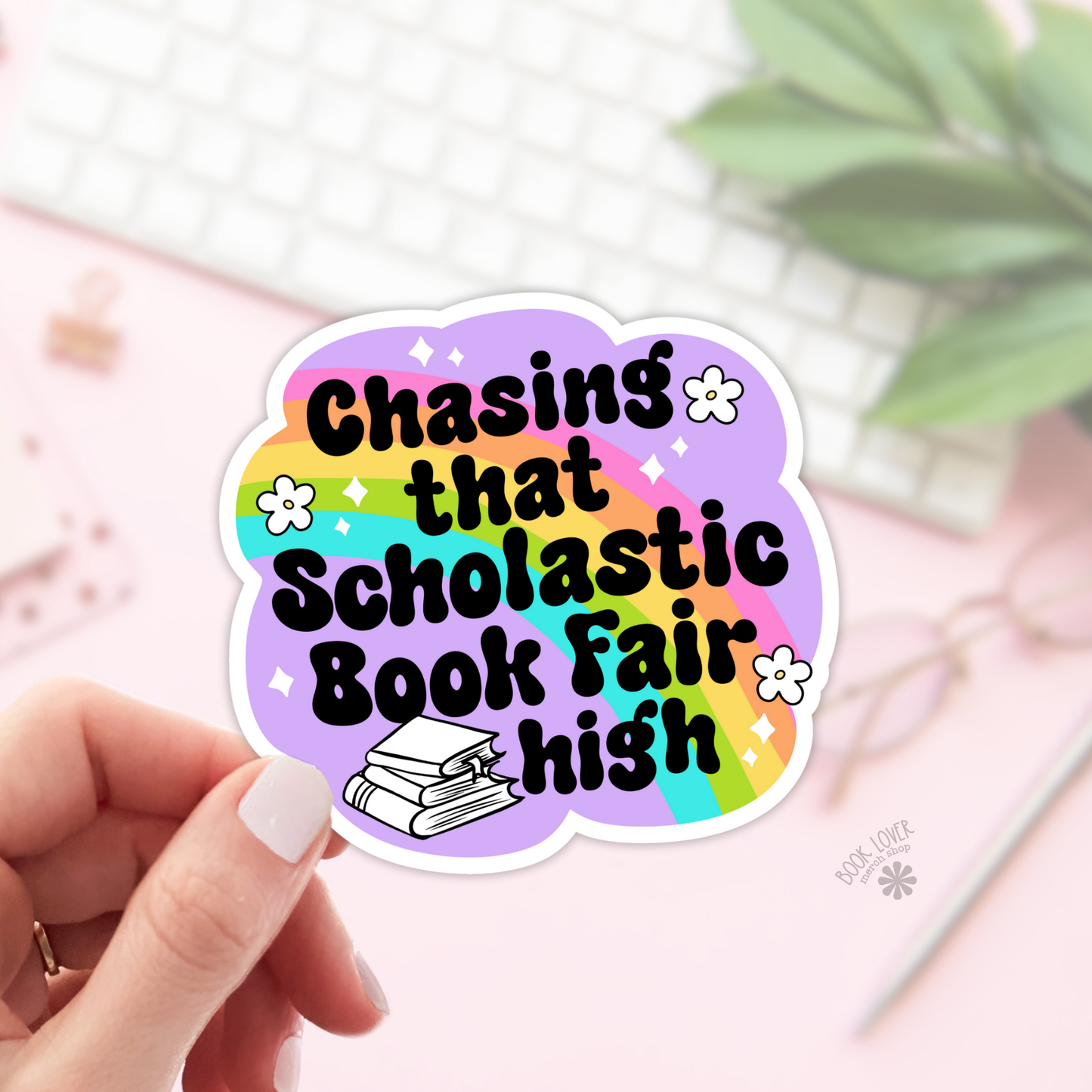 Chasing That Scolastic Book Fair High Stickers / Bookish