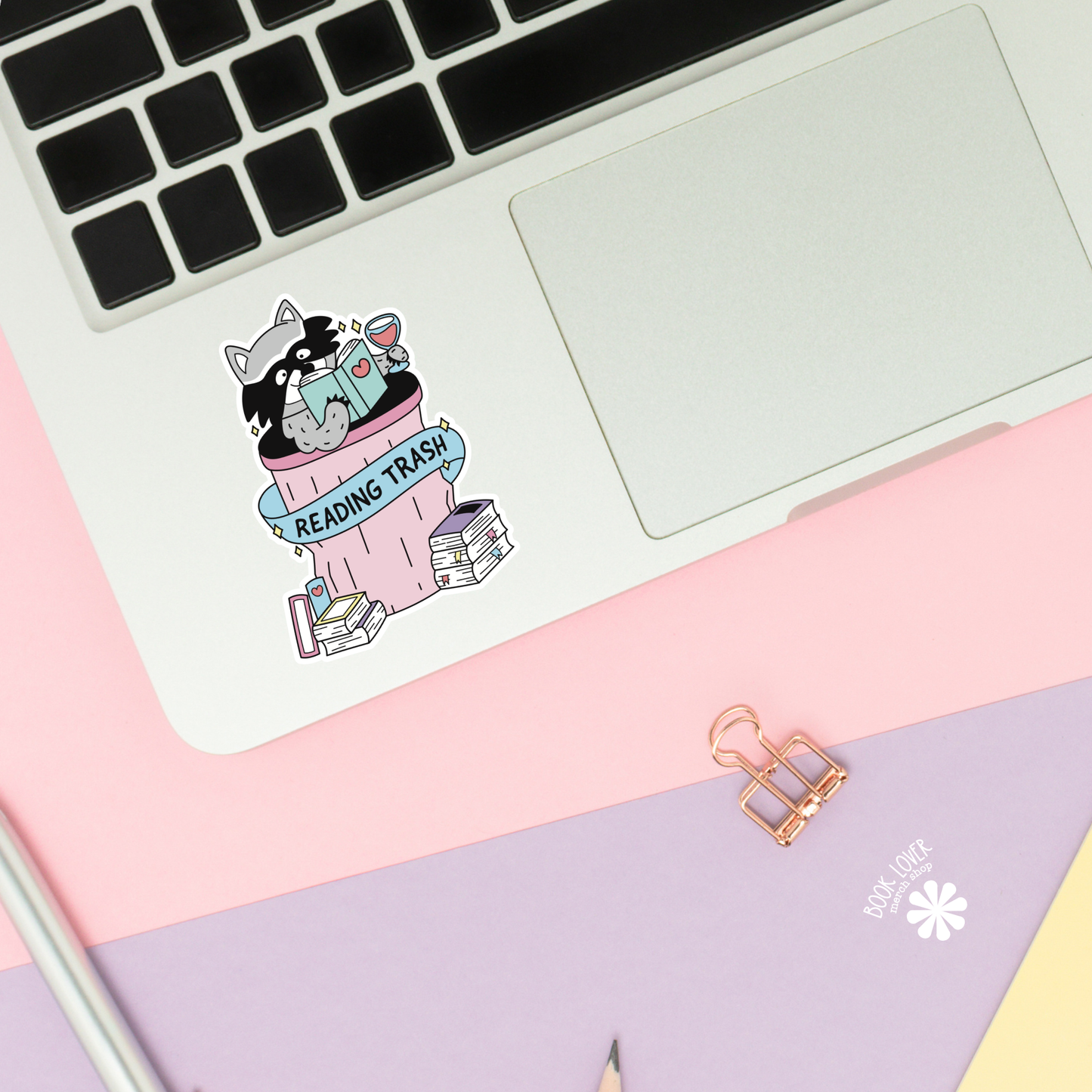 Reading Trash Stickers / Bookish Stickers / Book Lover Gift