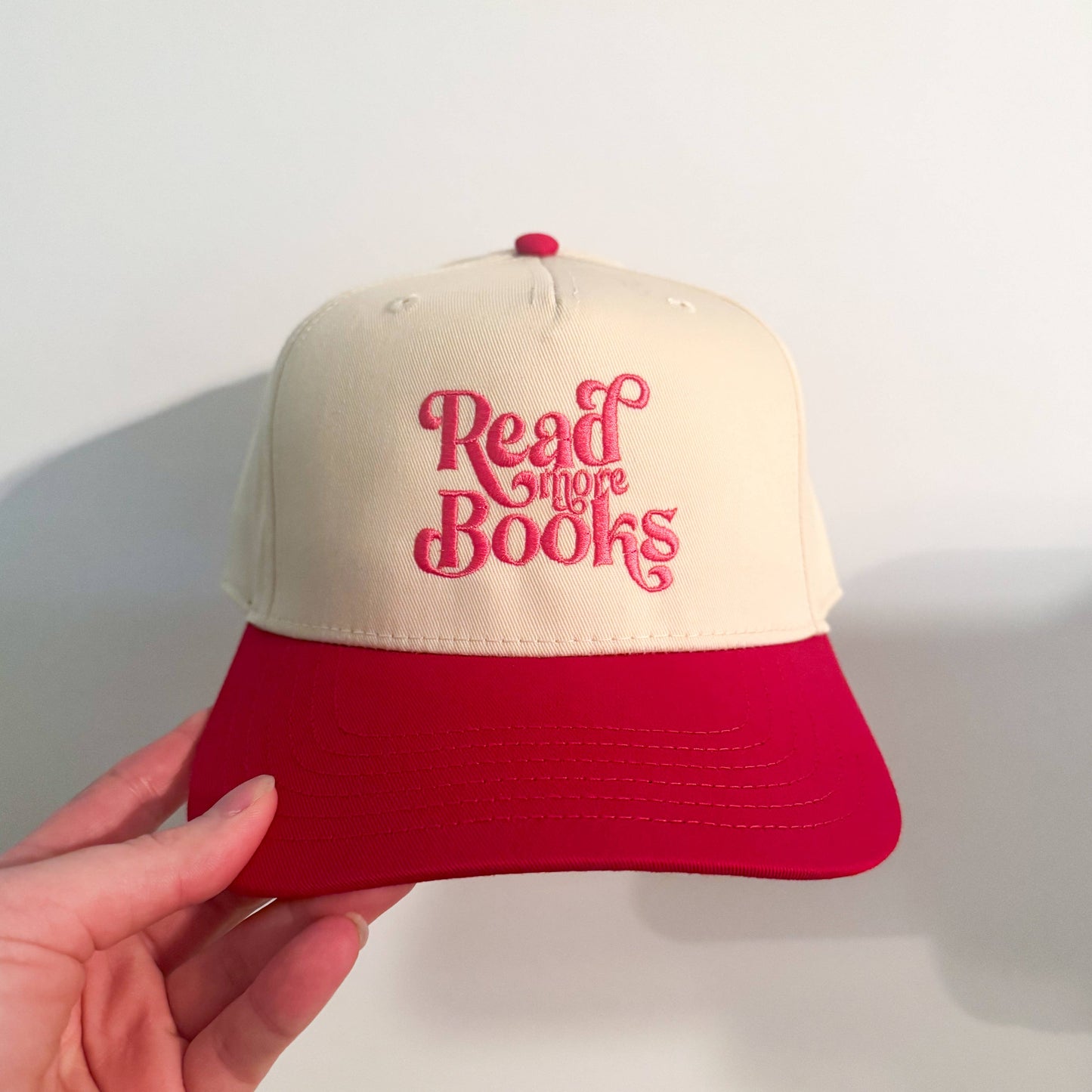 Read More Books Vintage Embroidered Trucker Hat
