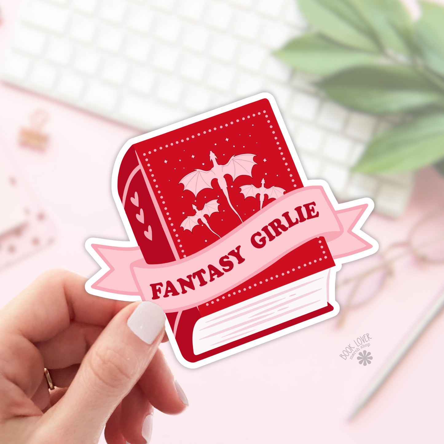 Fantasy Girlie Stickers / Bookish Stickers / Book Lover Gift