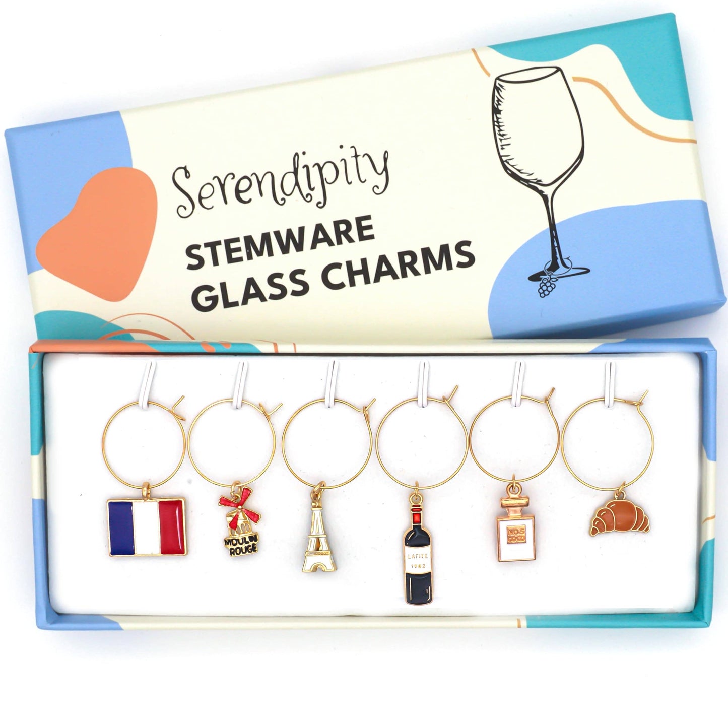 French Wine Charms | Parisian Chic