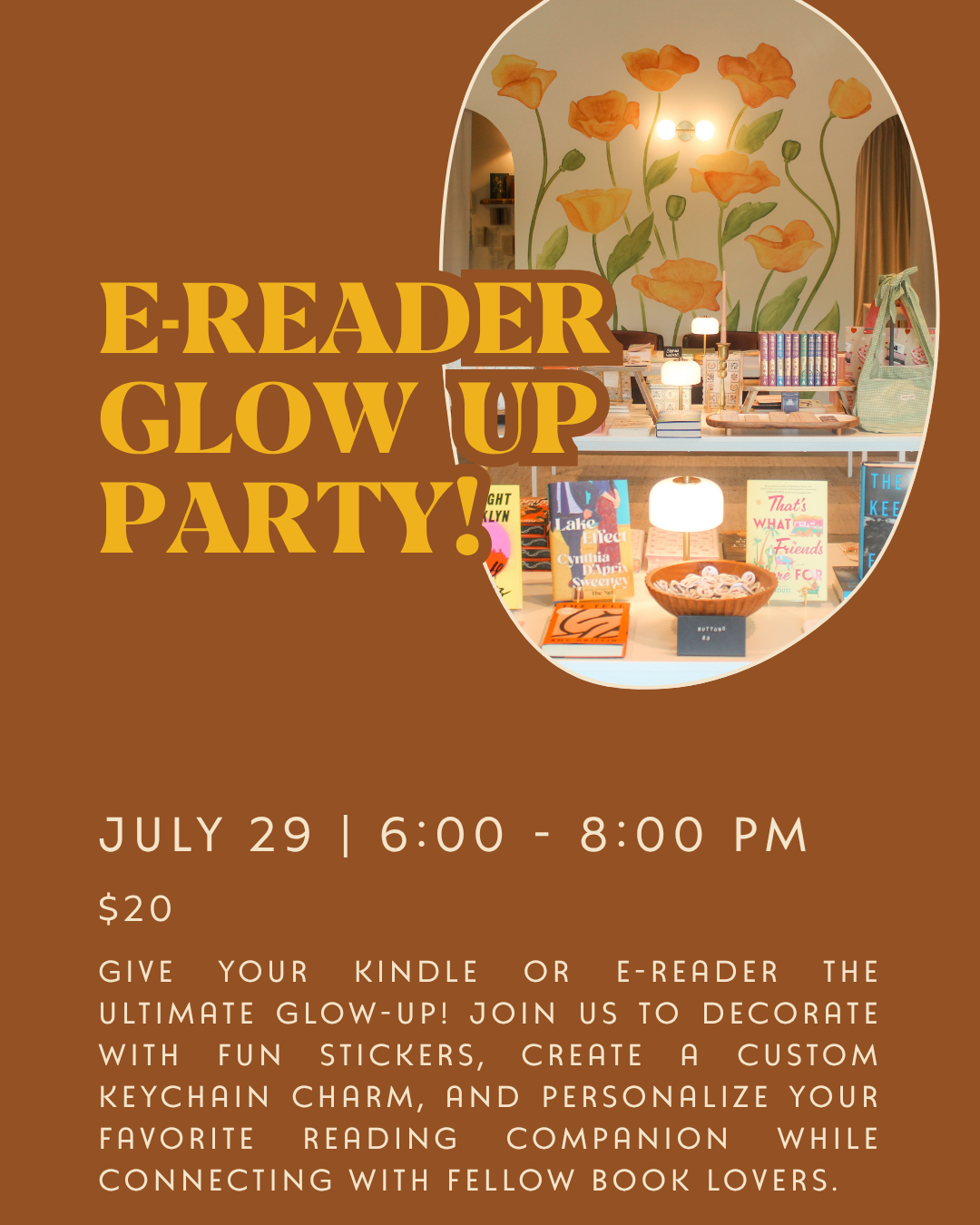 E-Reader Glow Up Night: July 29th