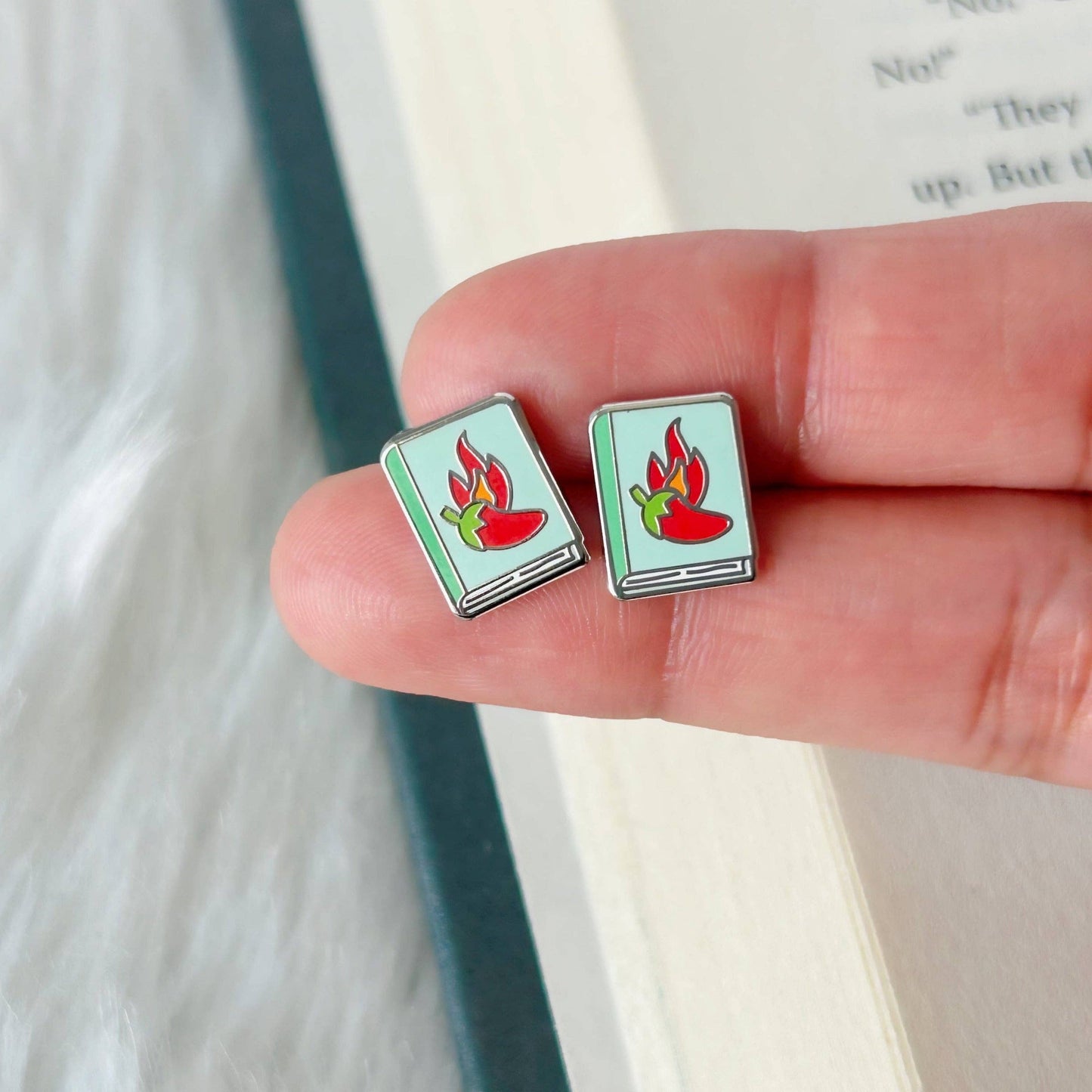 Spicy Books Earrings