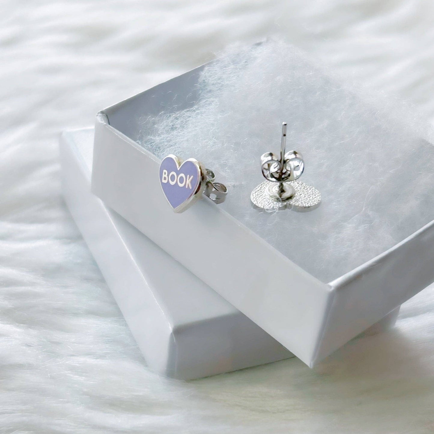 Purple Book Lover Earrings