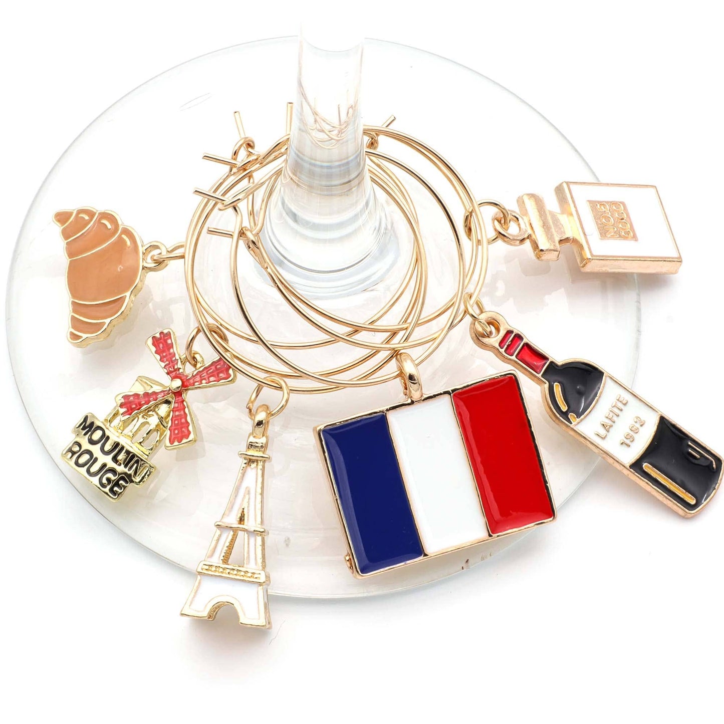 French Wine Charms | Parisian Chic