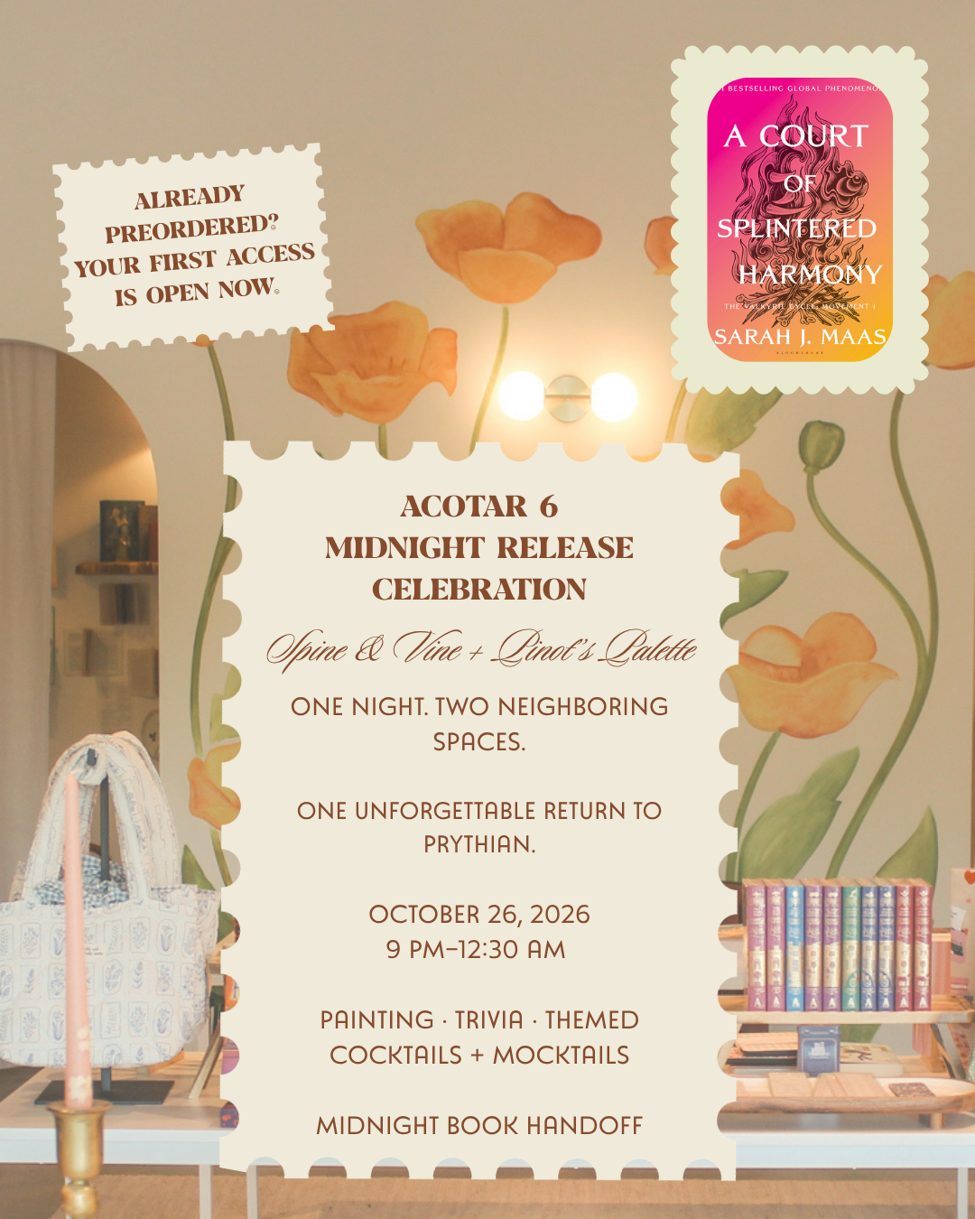 ACOTAR 6: A Court of Splintered Harmony Midnight Release Party