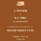 J. PENNER DISCUSSING DEATH MEETS CUTE WITH K.T. PIKE May 22nd at 7:00PM