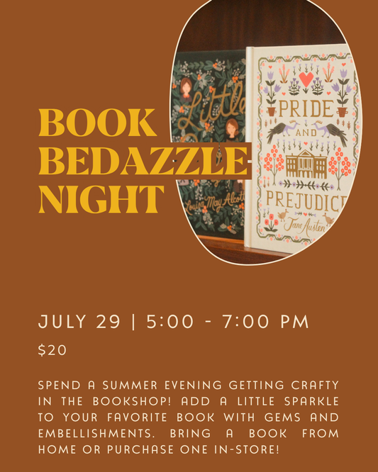 Summer Book Bedazzle Night: July 29th