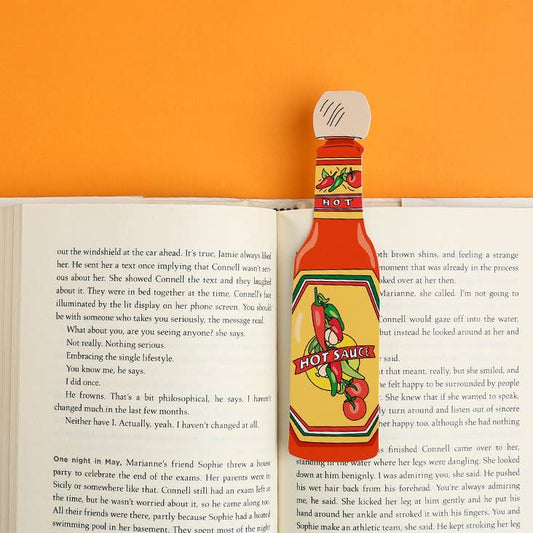 Hot Sauce Bookmark (it's die cut!)