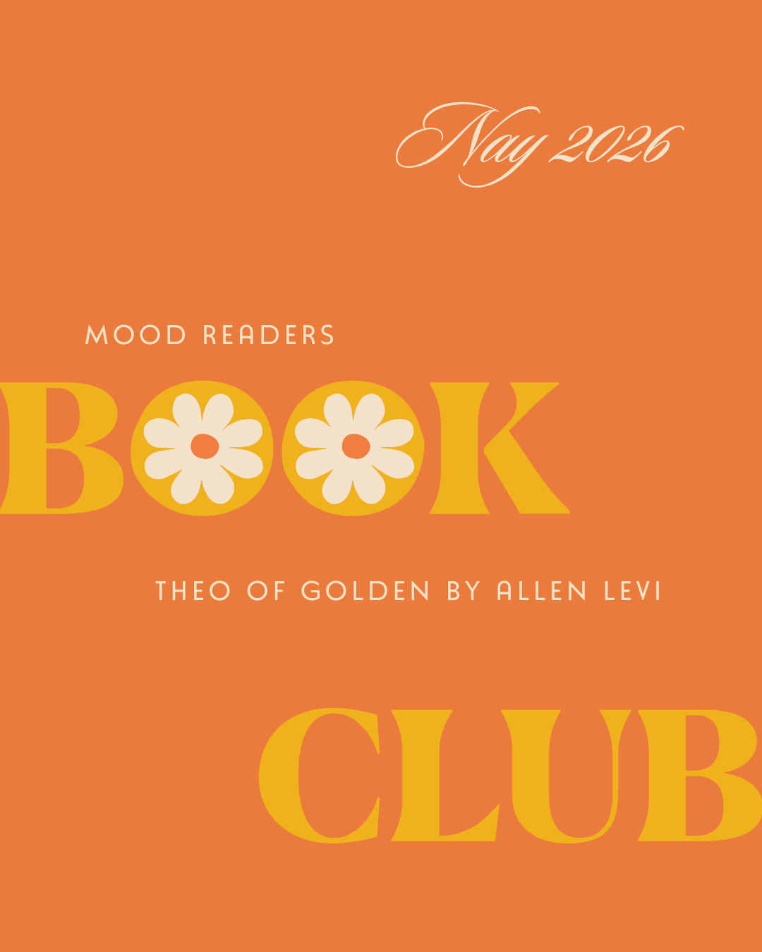 Best Sellers Book Club: Theo of Golden by Allen Levi May 7th