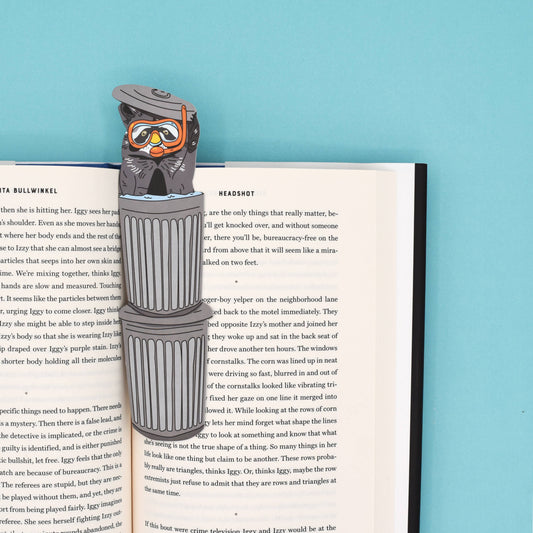 Summer Raccoon Bookmark (it's die cut!)