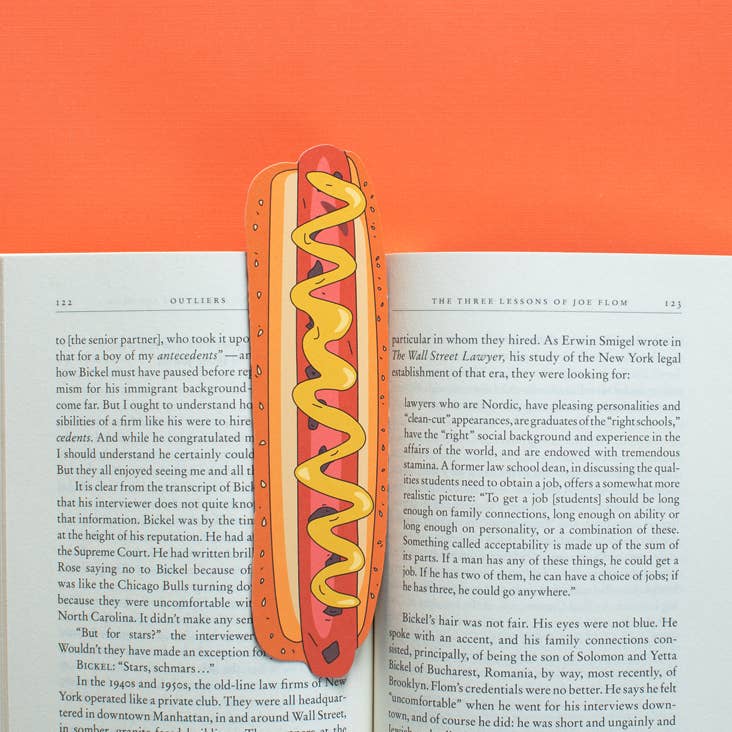 Hot Dog Bookmark (it's die cut!)