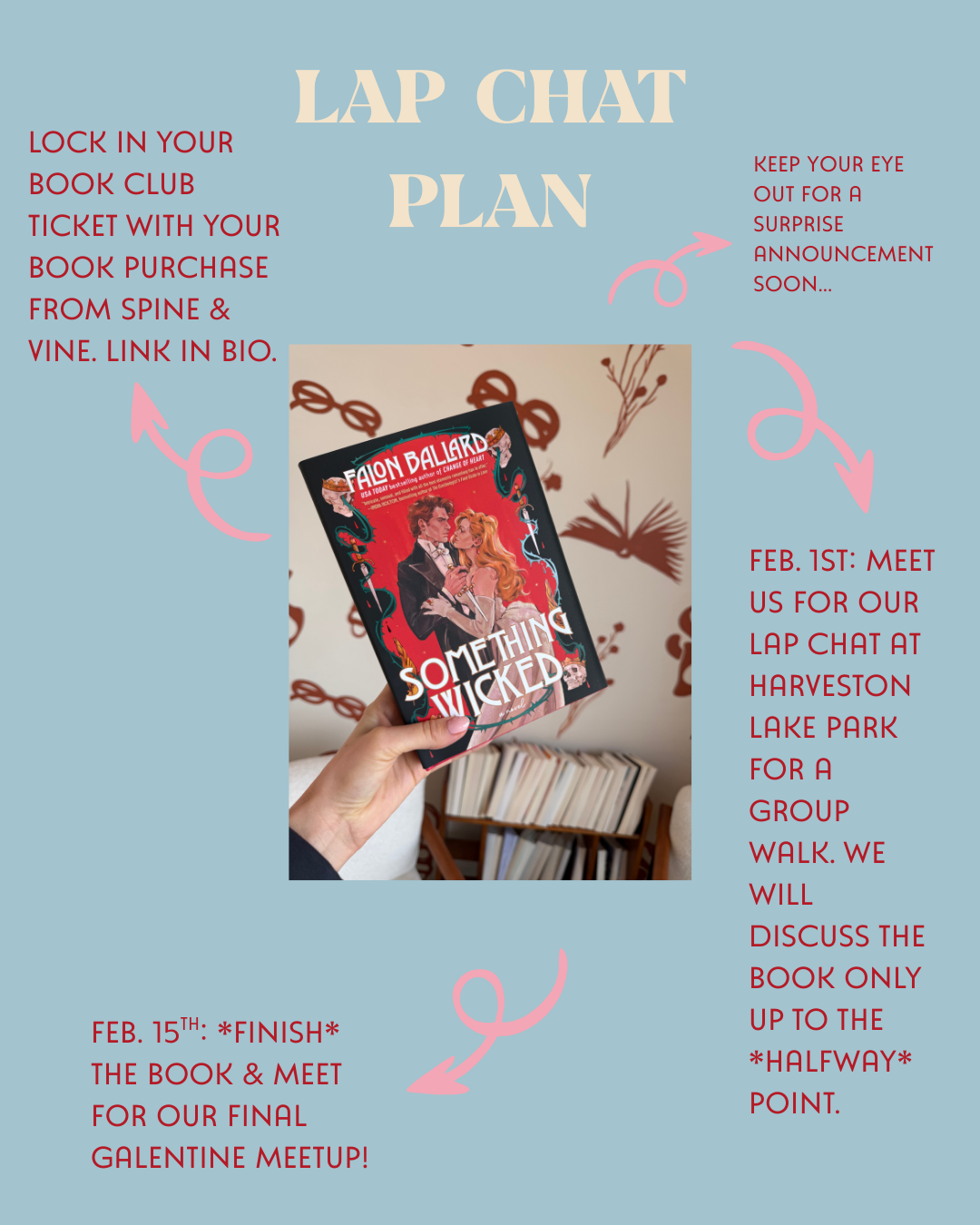 Lap Chat Book Club with Local Yoga Revolution: Something Wicked by Falon Ballard (Discussions on Feb. 1st & 15th)