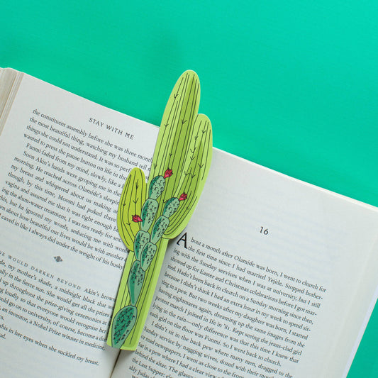 Cactus Bookmark (it's die cut!)