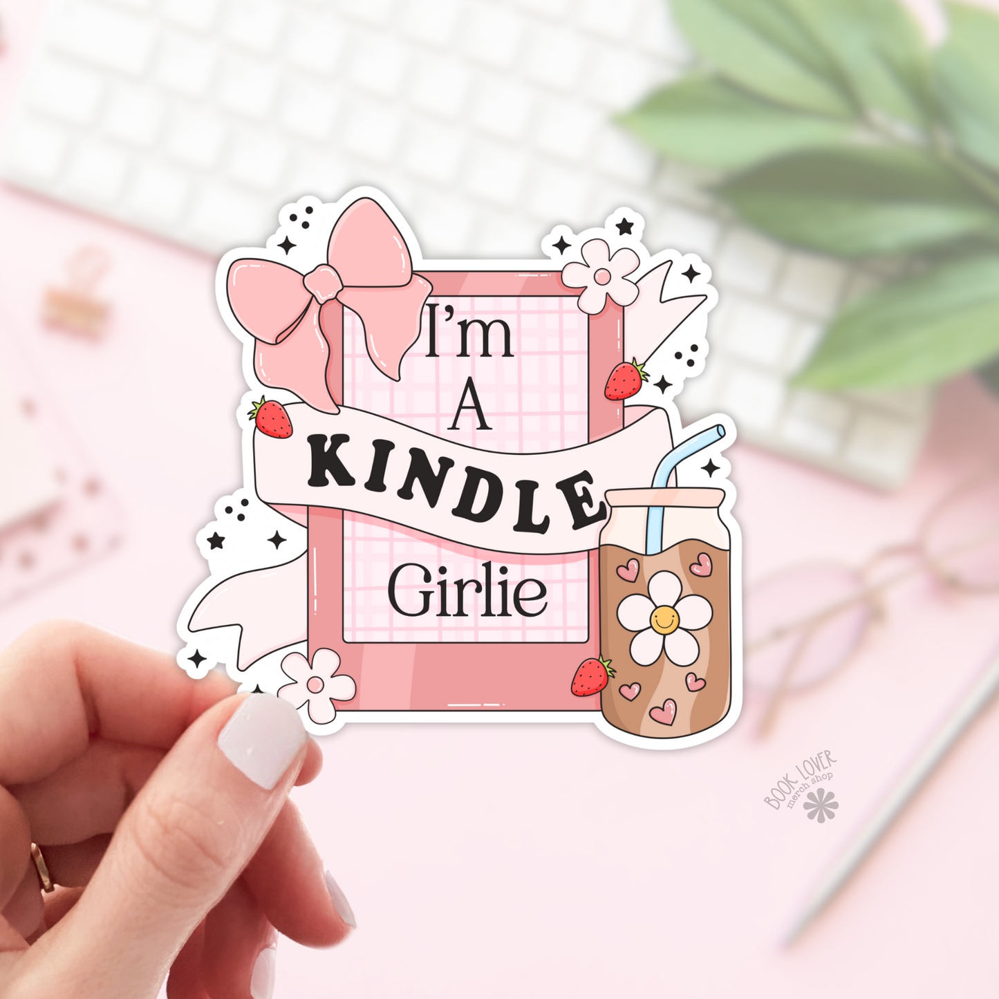 I'm a Kindle Girlie Stickers / Bookish Stickers / Book Lover