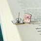 Pink Bow Earrings