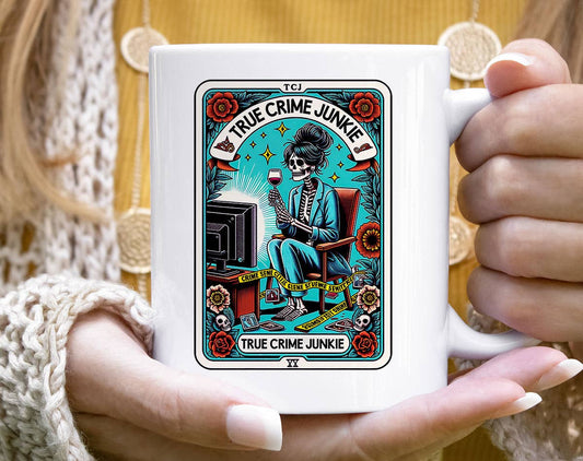 True Crime Junky - Funny Tarot Coffee Mug