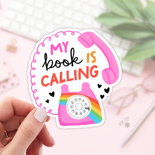 My Book Is Calling Stickers / Bookish Stickers / Book Lover