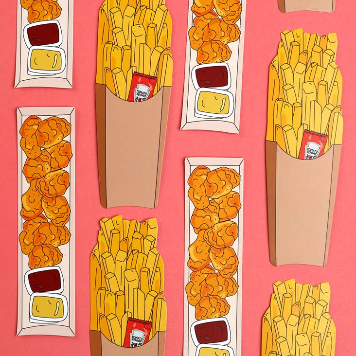 French Fries Bookmark (it's die cut!)