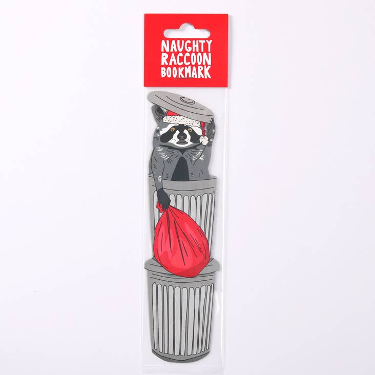 Naughty Raccoon Bookmark (it's die cut!)