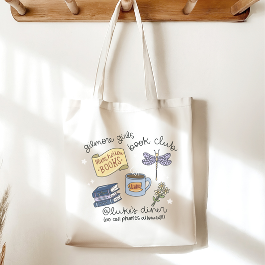 Gilmore Girls Book Club Sublimated Canvas Tote Bag