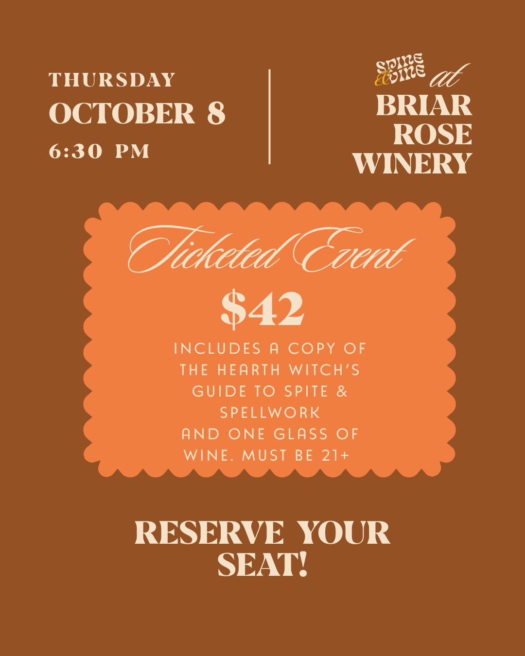 Kiri Callaghan at Briar Rose Winery: The Hearth Witch’s Guide to Spite & Spellwork