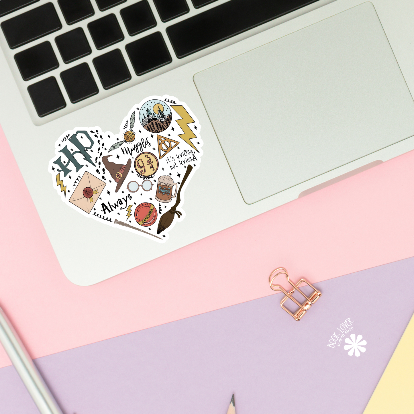 Magical Wizards Heart Stickers / Harry Bookish Stickers