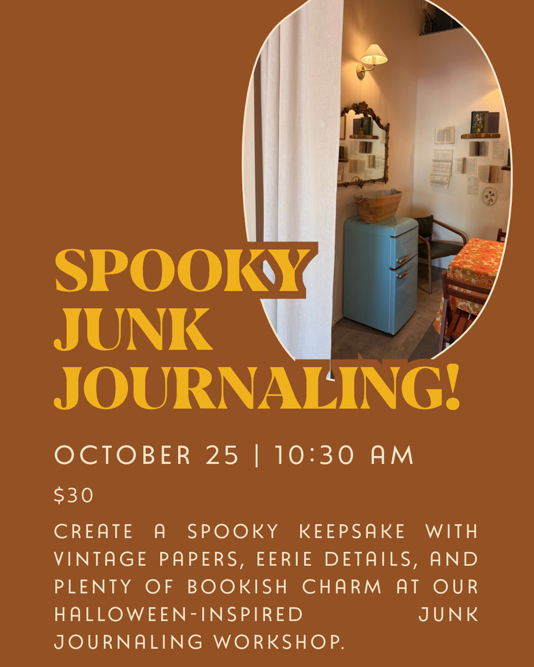 Spooky Junk Journaling Workshop with Tchotchkes Party