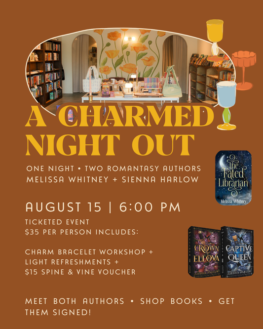 A Charmed Night Out with Melissa Whitney + Sienna Harlow: Two Romantasy Authors + Charm Bracelet Workshop
