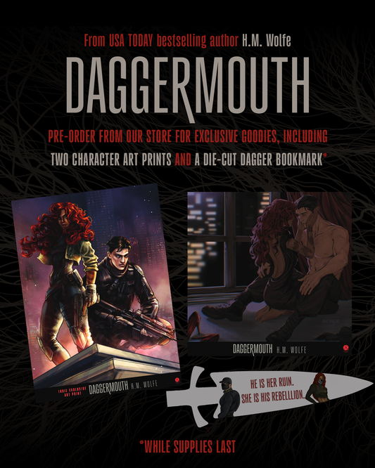 Preorder: Indie Bookstore Exclusive Deluxe Edition Daggermouth - By H.M. Wolfe (Hardcover)