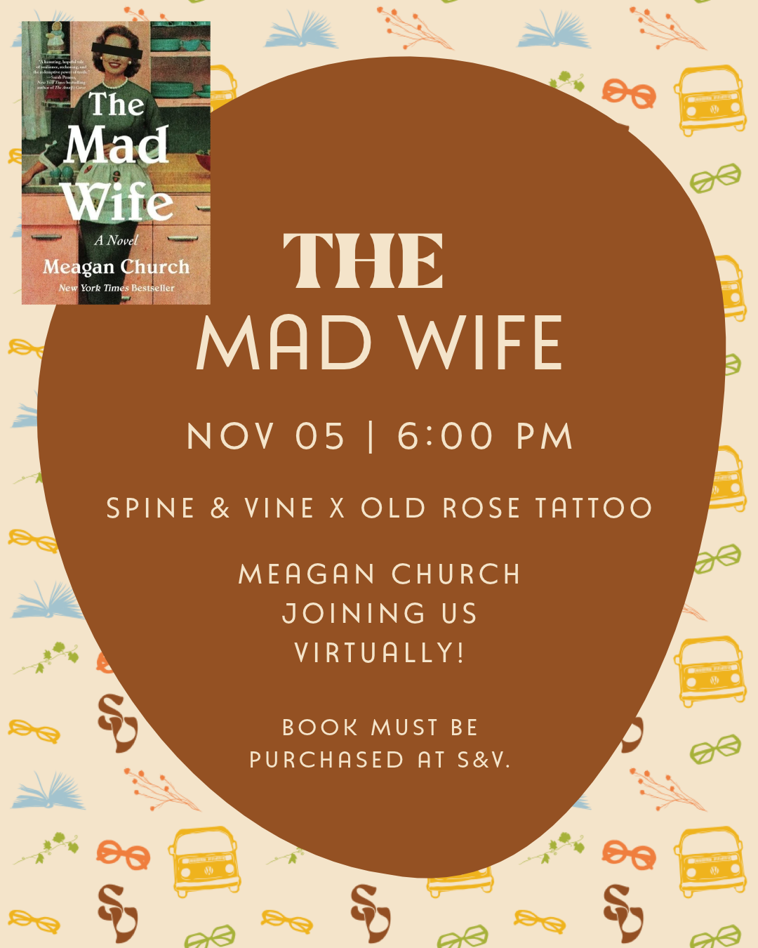 The Mad Wife Book Club with Virtual Guest Author Meagan Church