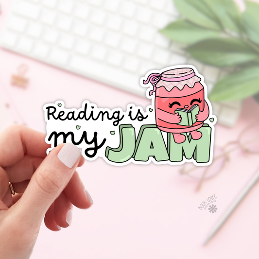 Reading is My Jam Stickers / Bookish Stickers / Book Lover