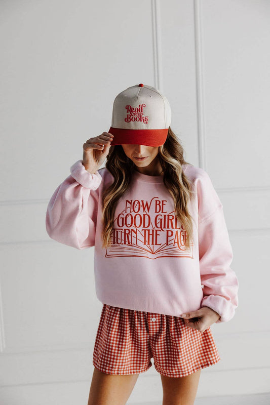 Read More Books Vintage Embroidered Trucker Hat