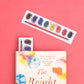 Watercolor Paint Tray Bookmark (it's die cut!)