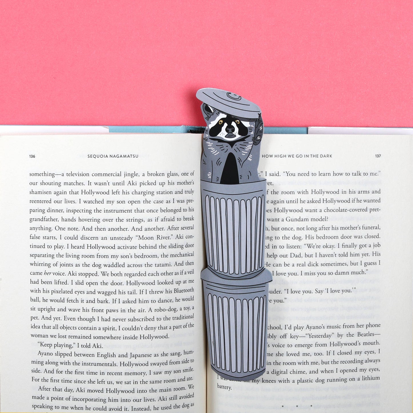 Raccoon Bookmark (it's die cut!)