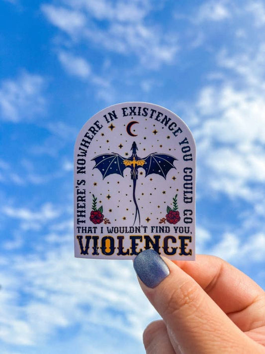 Violence Fourth Wing Sticker