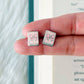 Pink Bow Earrings