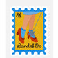 Land of Oz Sticker – Wizard of Oz Ruby Slippers Stamp