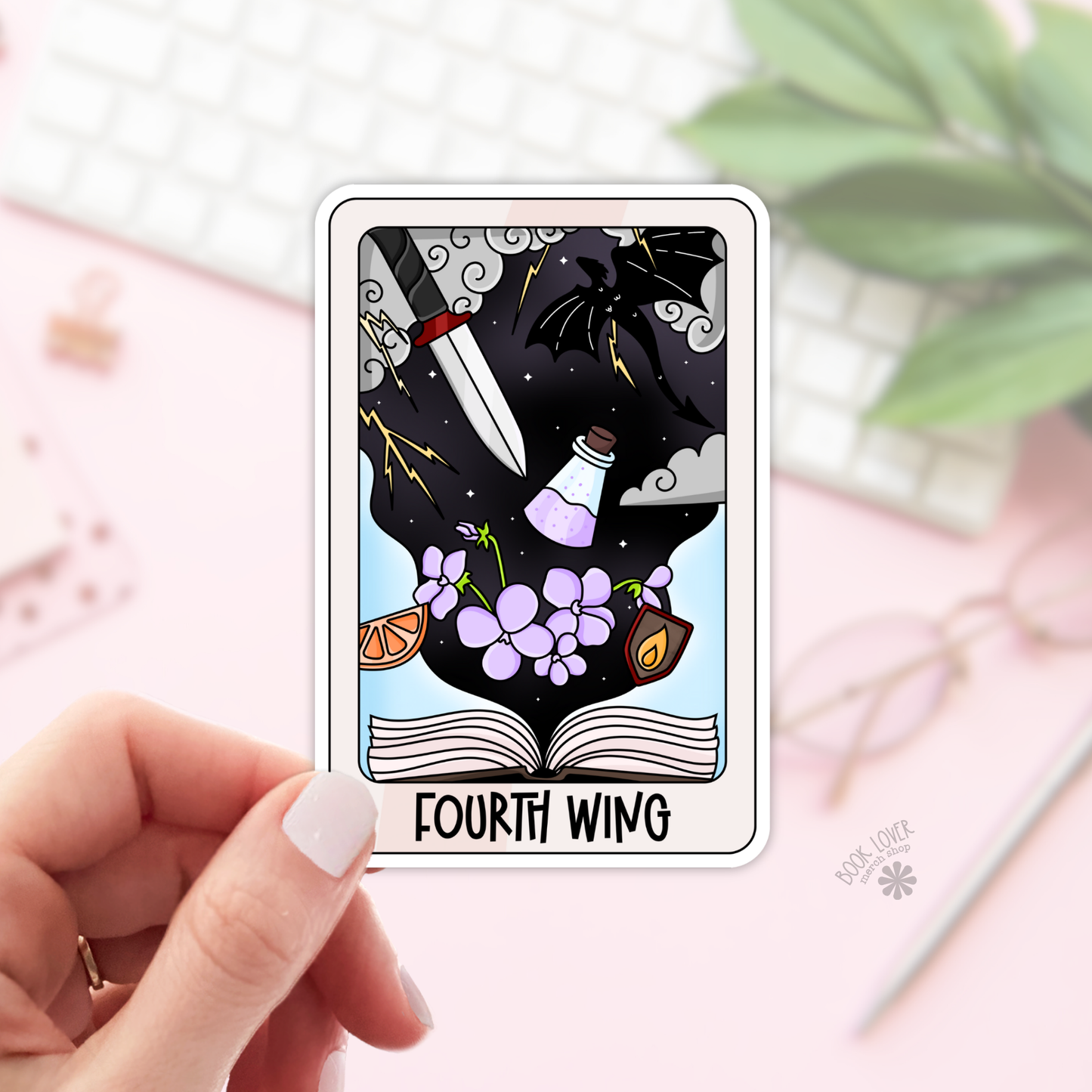 Fourth Wing Inspired Tarot Card