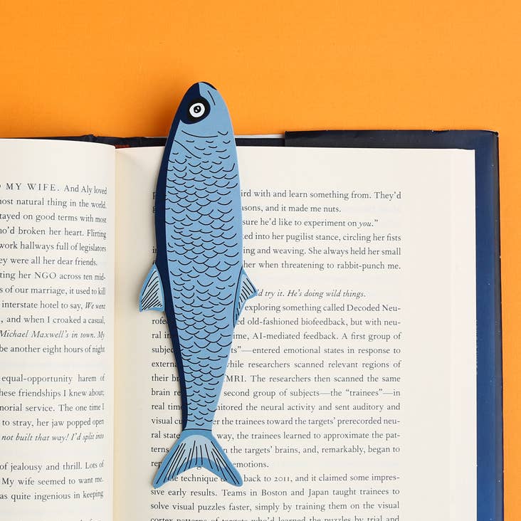 Fish Bookmark (it's die cut!)