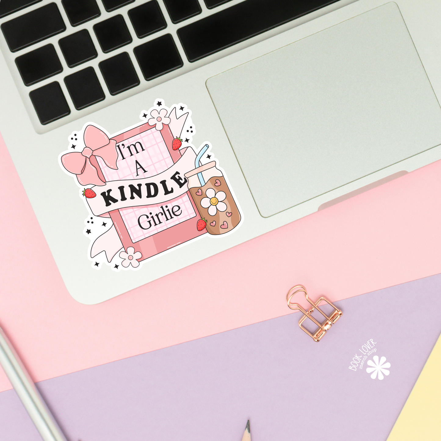 I'm a Kindle Girlie Stickers / Bookish Stickers / Book Lover