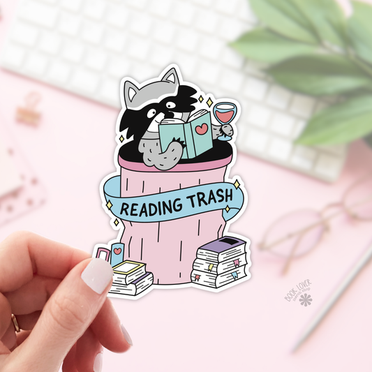 Reading Trash Stickers / Bookish Stickers / Book Lover Gift