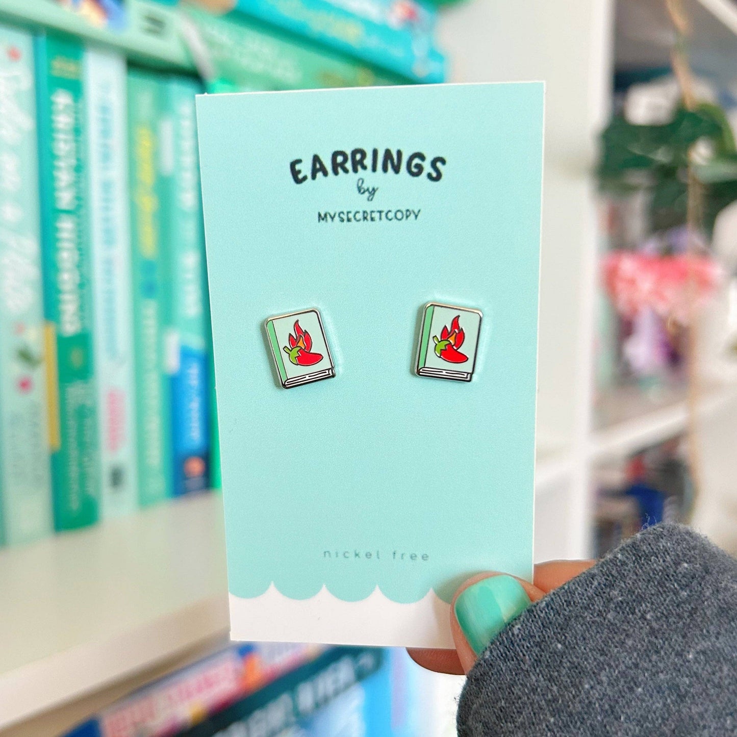 Spicy Books Earrings