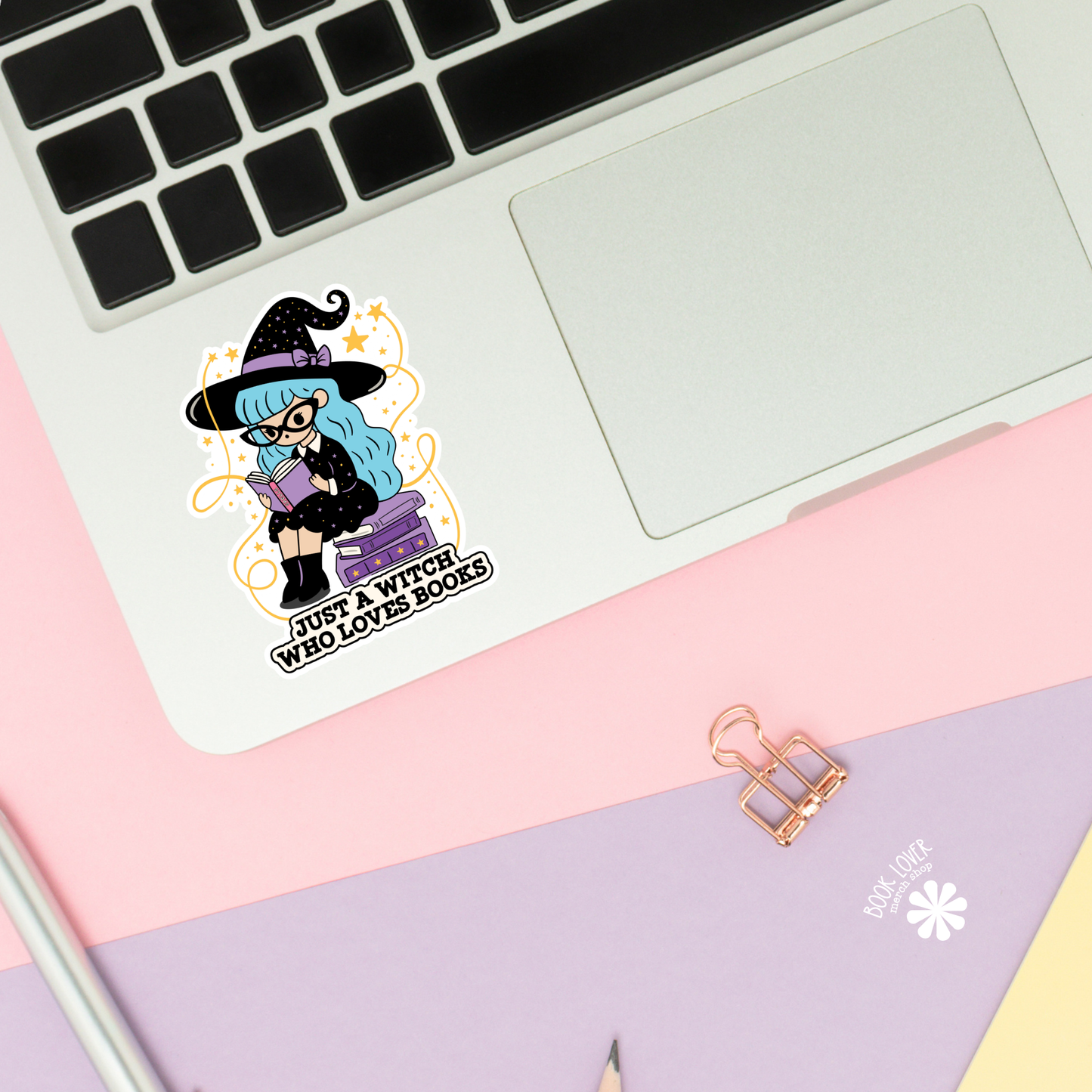 Just A Witch Who Loves Books Stickers / Bookish Stickers