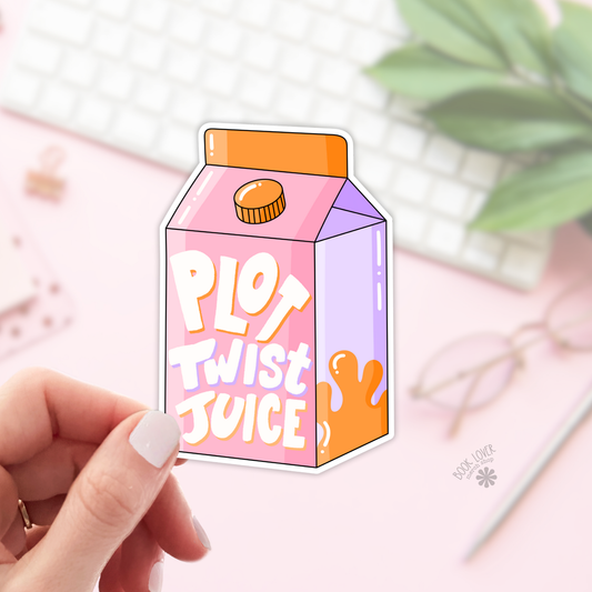 Plot Twist Juice Stickers / Bookish Stickers / Book Lover